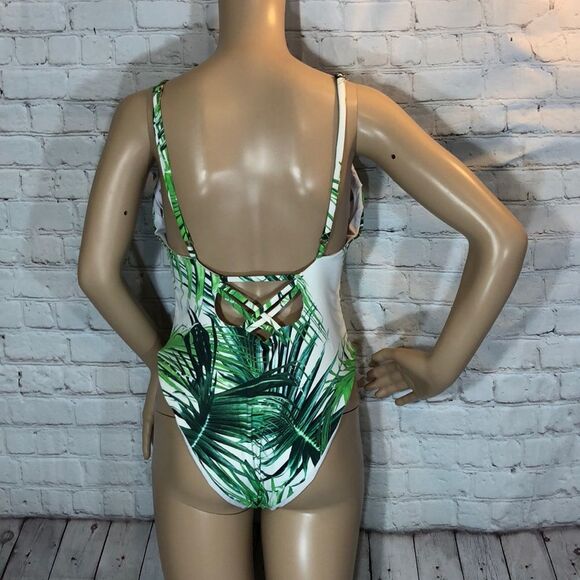 TiniBikini Palm Fronds Print One Piece Swimsuit XL - Picture 9 of 16